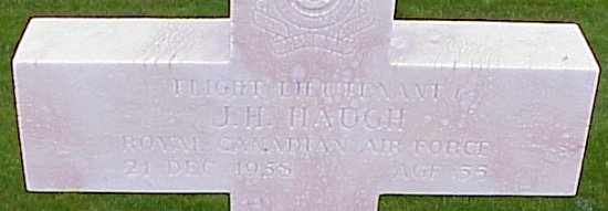 [F/L JH Haugh Grave Marker]