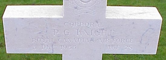 [Cpl PG Knight Grave Marker]