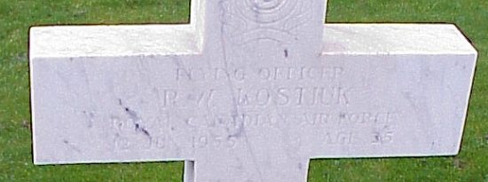 [F/O RW Kostiuk Grave Marker]