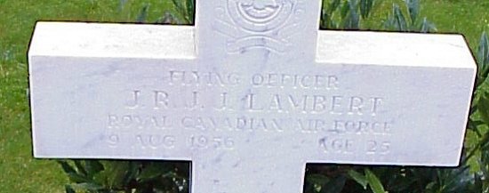 [F/O JRJJ Lambert Grave Marker]