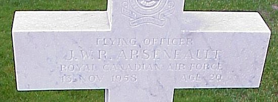 [F/O JWR Arseneault Grave Marker]
