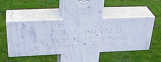[F/O GD MacDonald Grave Marker]