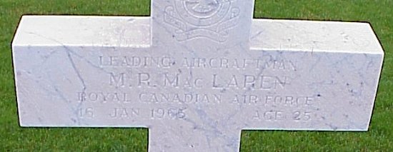 [LAC MR MacLaren Grave Marker]