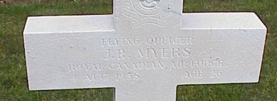 [F/O JR Myers Grave Marker]