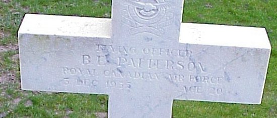 [F/O BE Patterson Grave Marker]