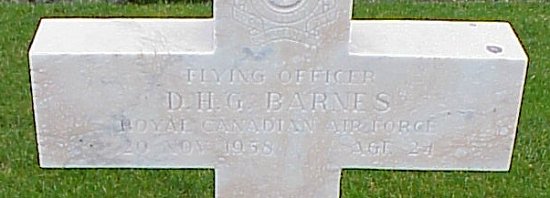 [F/O DHG Barnes Grave Marker]