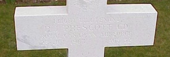 [F/L RJ Prescott Grave Marker]