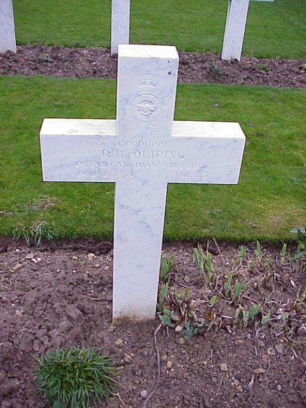 [Cpl RB Quiring Grave Marker]