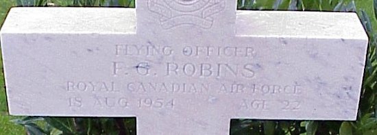 [F/O FG Robins Grave Marker]