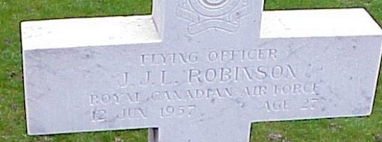 [F/O JL Robinson Grave Marker]