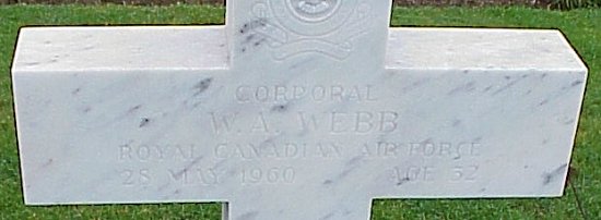 [Cpl WA Webb Grave Marker]