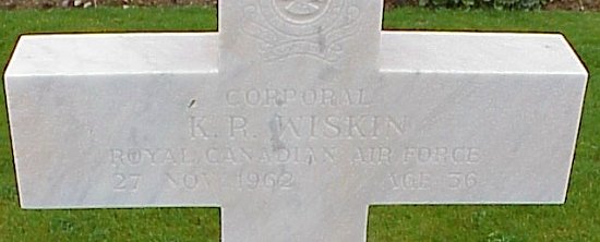 [Cpl KR Wiskin Grave Marker]