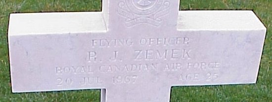 [F/O RJ Zemek Grave Marker]