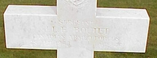 [Sgt JLF Boutet Grave Marker]