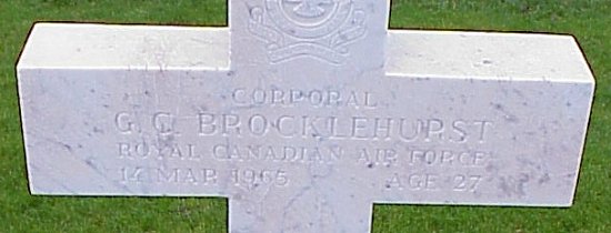 [Cpl GC Brockelhurst Grave Marker]