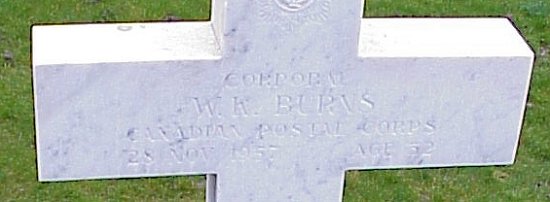 [Cpl WK Burns Grave Marker]