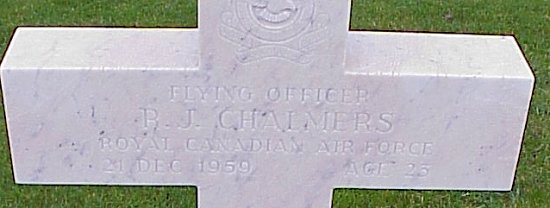 [F/L RJ Chalmers Grave Marker]