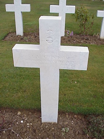 [Cpl JA Chisholm Grave Marker]