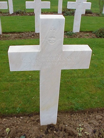 [Sgt GJ Courtemanche Grave Marker]