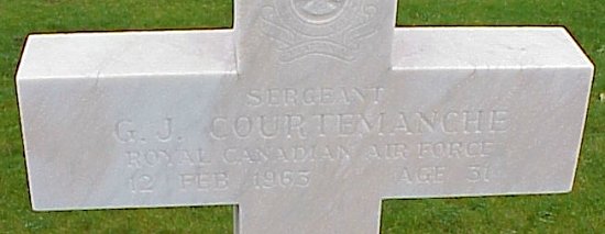 [Sgt GJ Courtemanche Grave Marker]