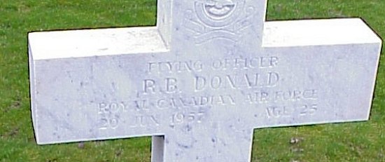 [F/O RB Donald Grave Marker]