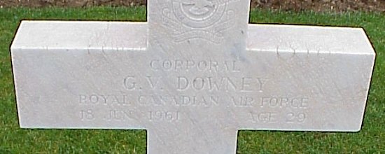 [Cpl GV Downey Grave Marker]