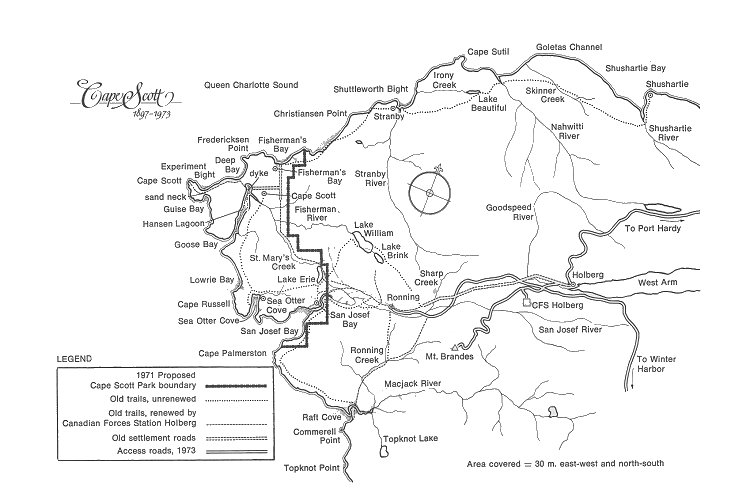 [Map of Holberg Area]