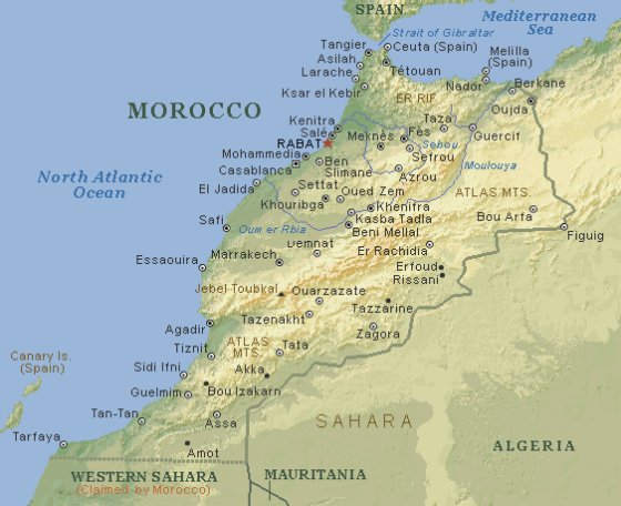 [Map of Morocco]