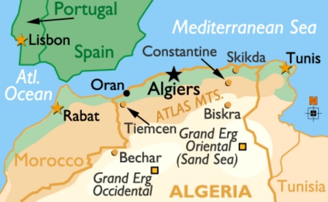 [Map of Algeria]