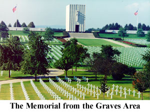 Click here for a larger view of the Memorial from the Graves Area.